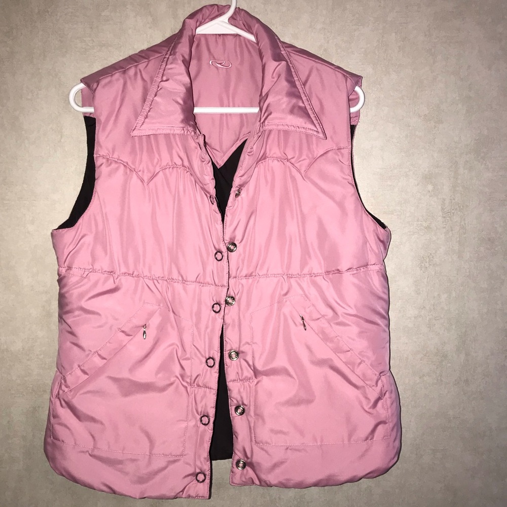 Ladies Reversible Roper Vest 🩷🤎 Medium - Picture 3 of 7